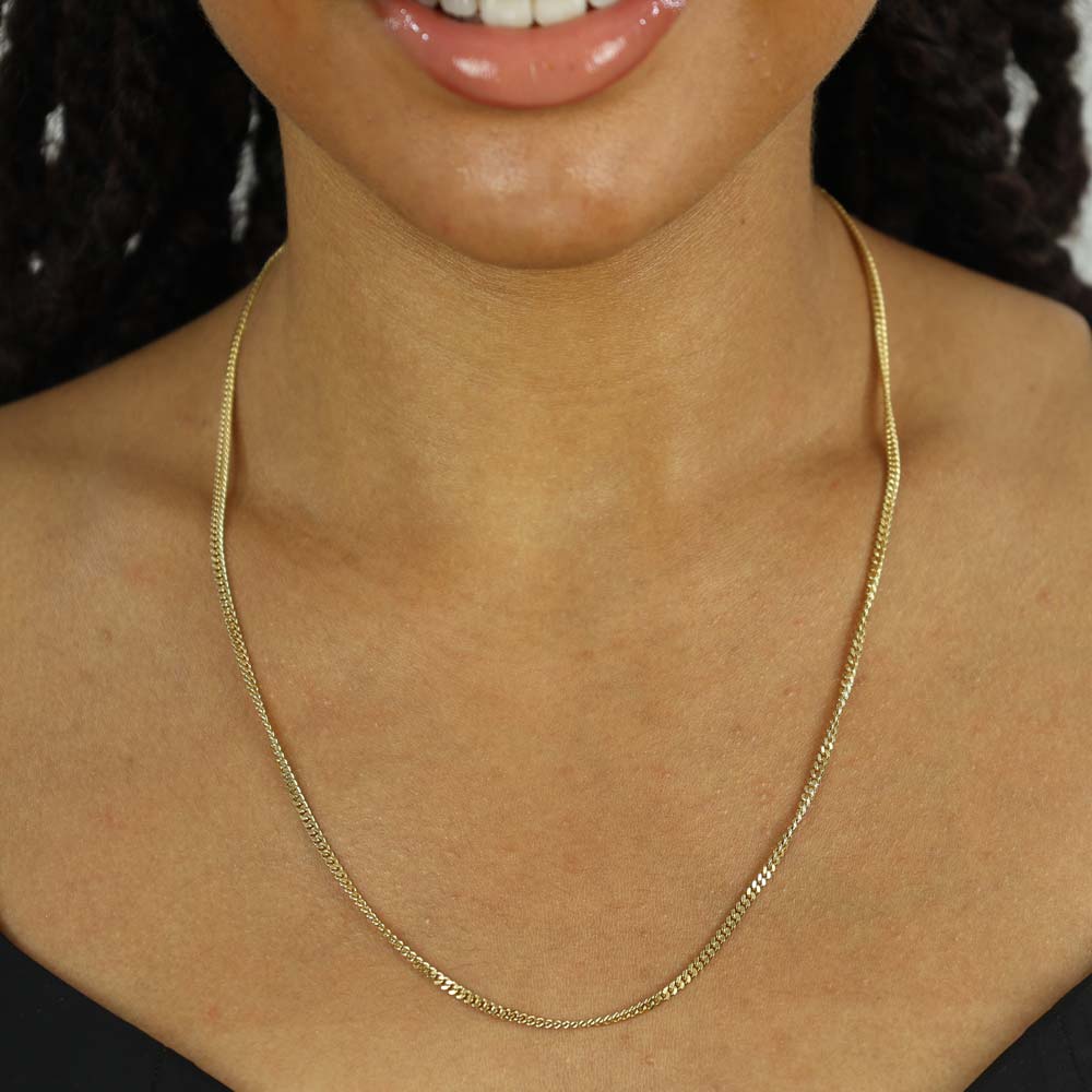 Chaine en Or jaune 18k - Maille "Gourmette"