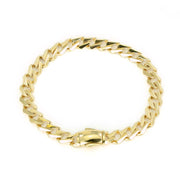 Bracelet en Or jaune 18k - Maille "Gourmette plate"
