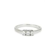 Bague en Or blanc 18k avec Diamants