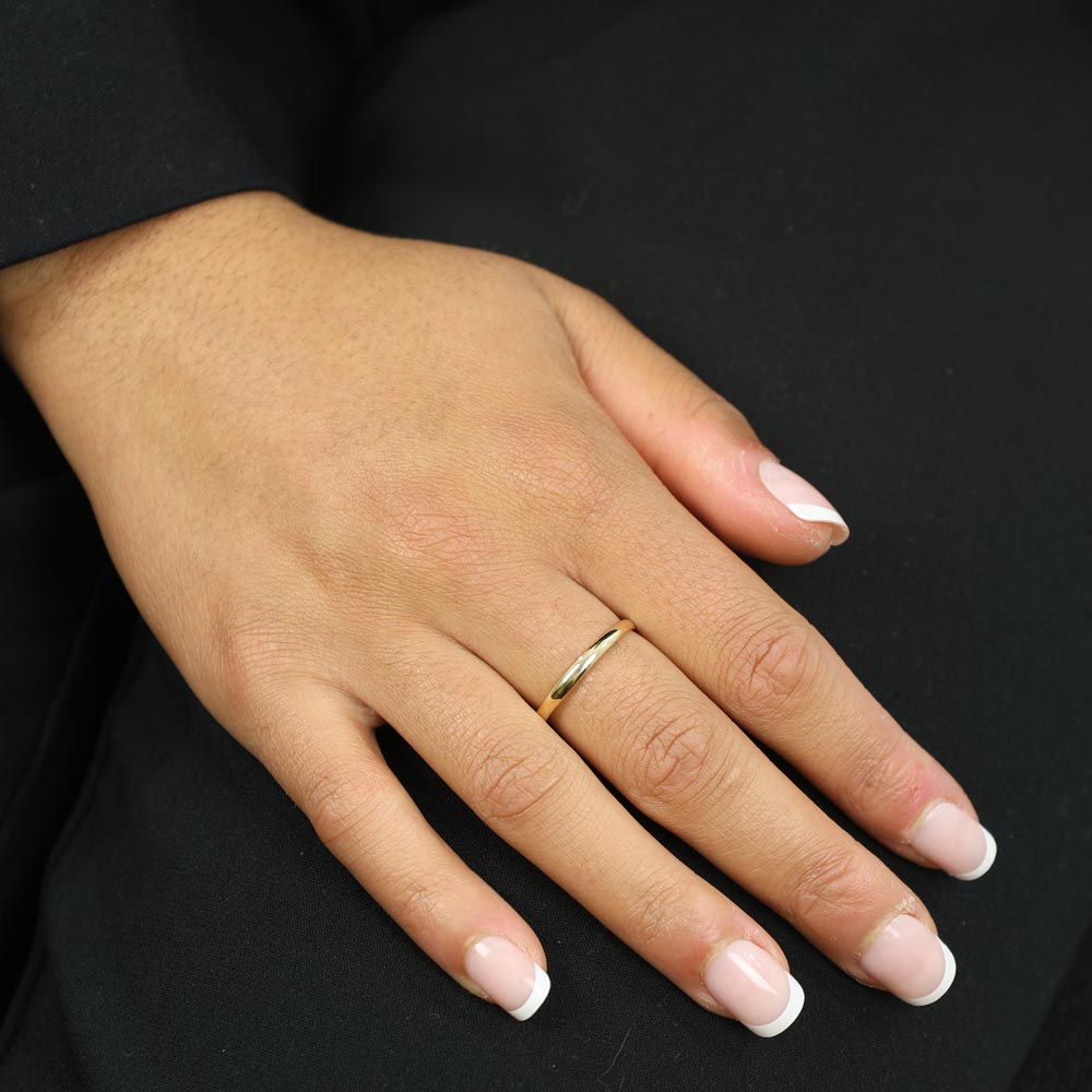 Bague en Or jaune 18k avec Diamants