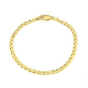 Bracelet en Or jaune 18k - Maille "Forçat"