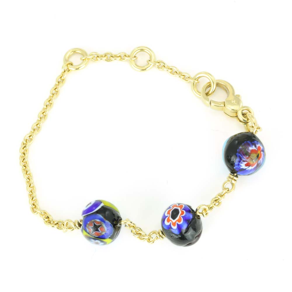 Bracelet Pomellato en Or jaune 18k avec Perles de Murano