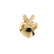 Pendentif Chaumet en Or jaune 18k avec Diamants - Motif "Coeur"