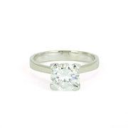 Bague en Or blanc 18K avec Moissanite
