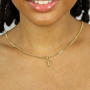 Pendentif en Or jaune 18k - Motif "Croix"