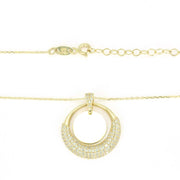 Collier en Or jaune 14k avec Zirconiums