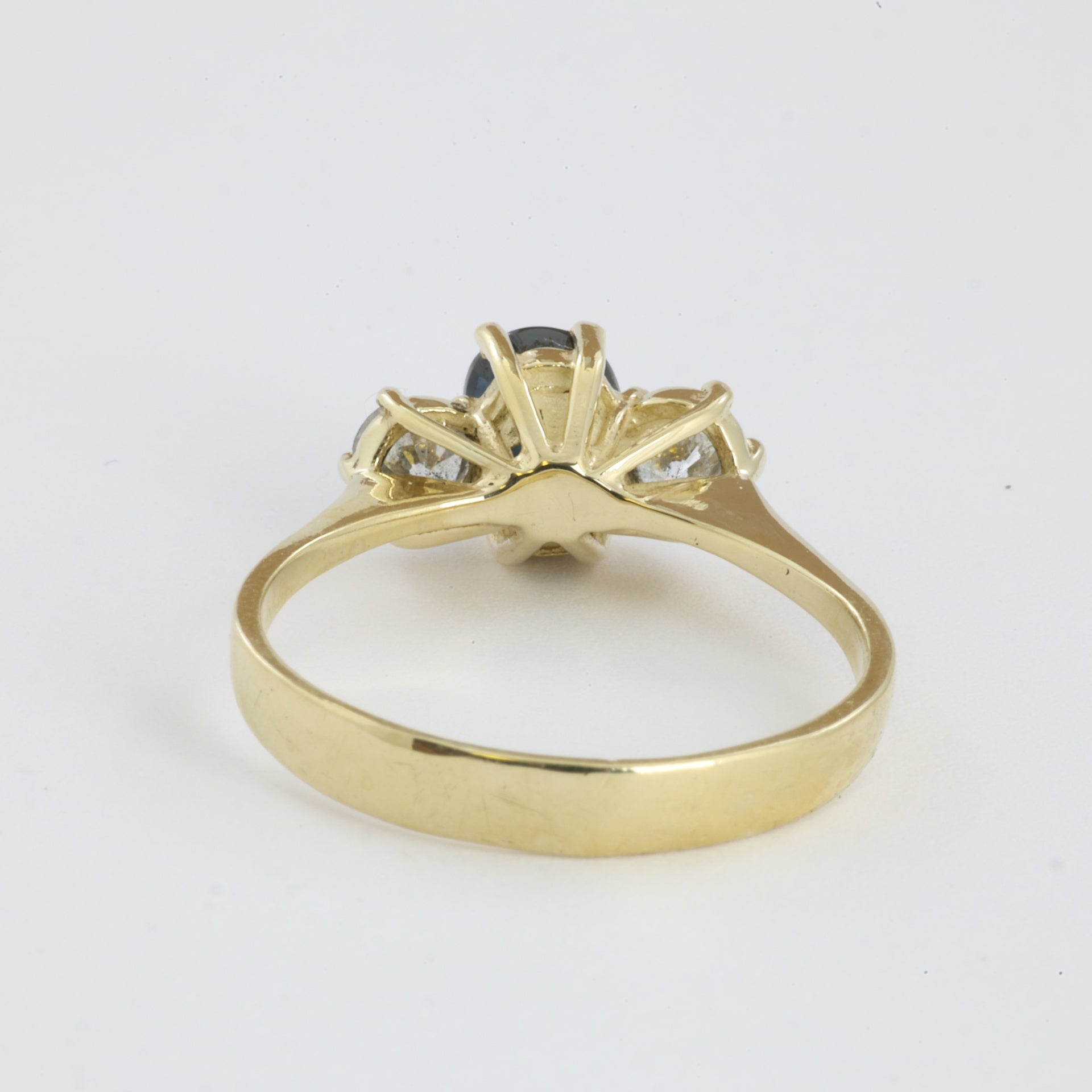 Bague en Or jaune 14k avec Saphir