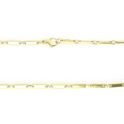 Collier en Or jaune 18K - Maille "Trombone"