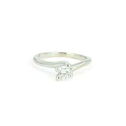Bague en Or blanc 18k avec Diamant