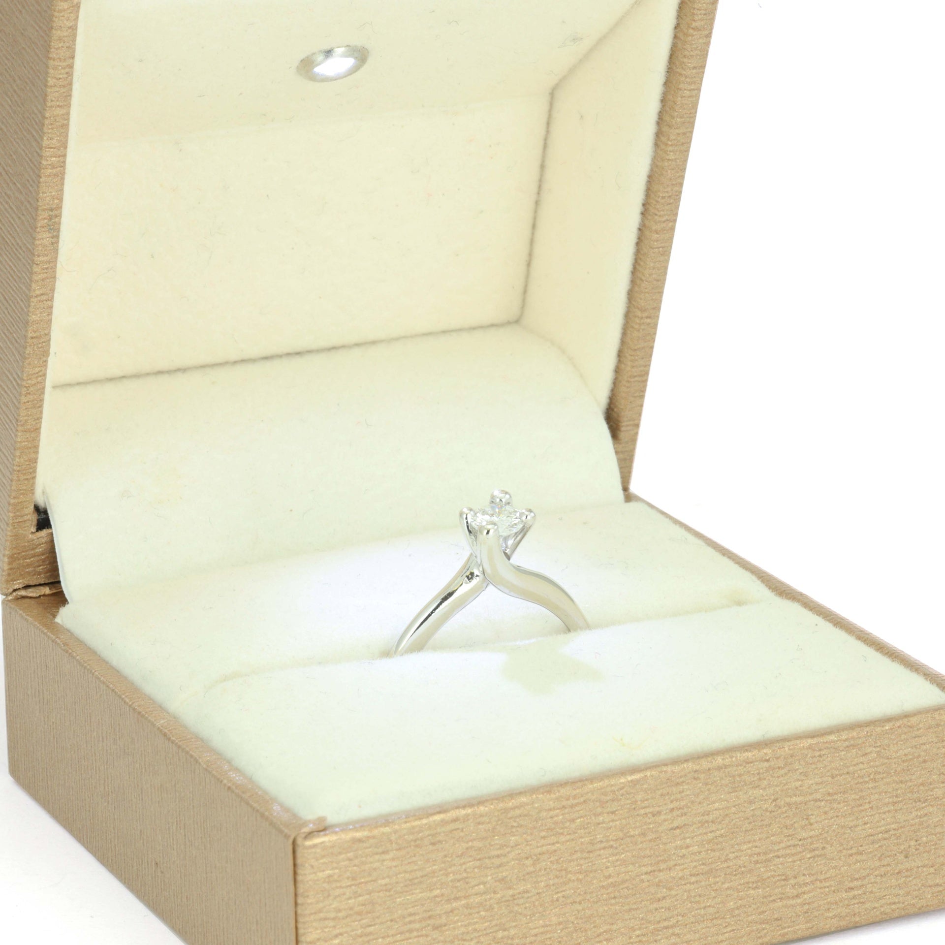 Bague en Or blanc 18k avec Diamant