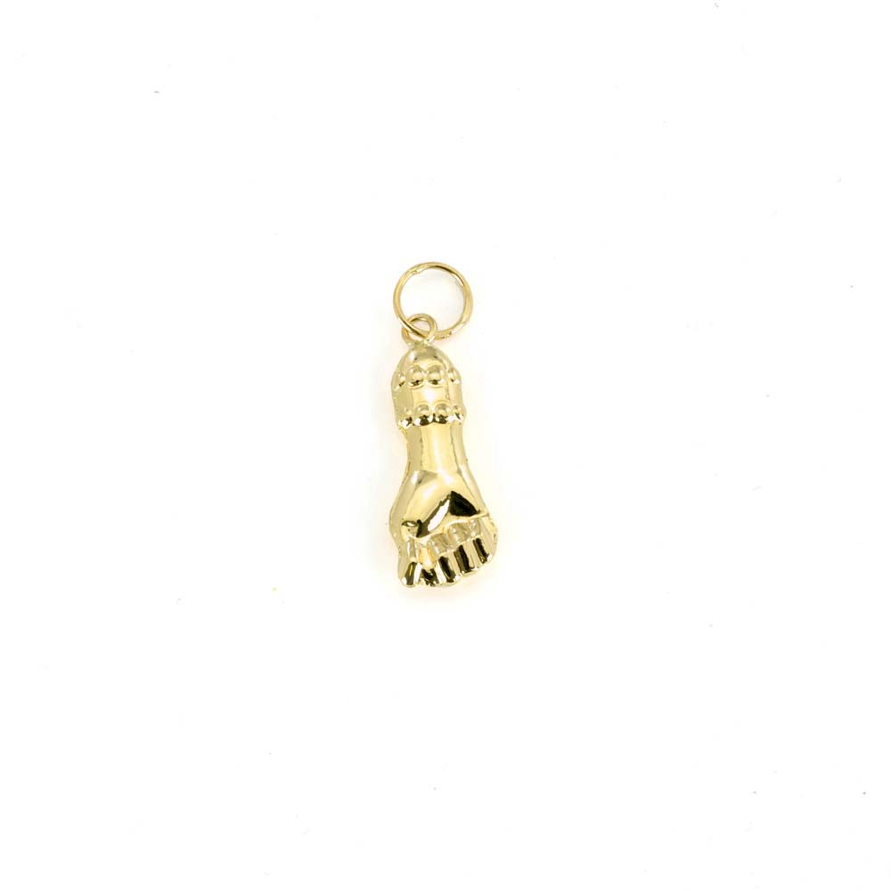 Pendentif en Or jaune 18k - Motif "Mano Fico"