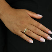 Bague en Or jaune 18k avec Perles