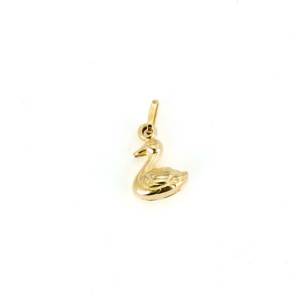 Pendentif en Or jaune 18k - Motif "Cigne"