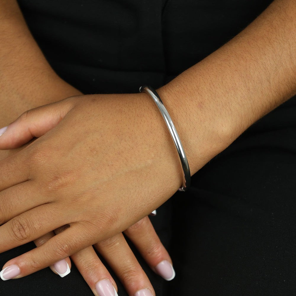 Bracelet en Or blanc 18k - Style "Jonc"