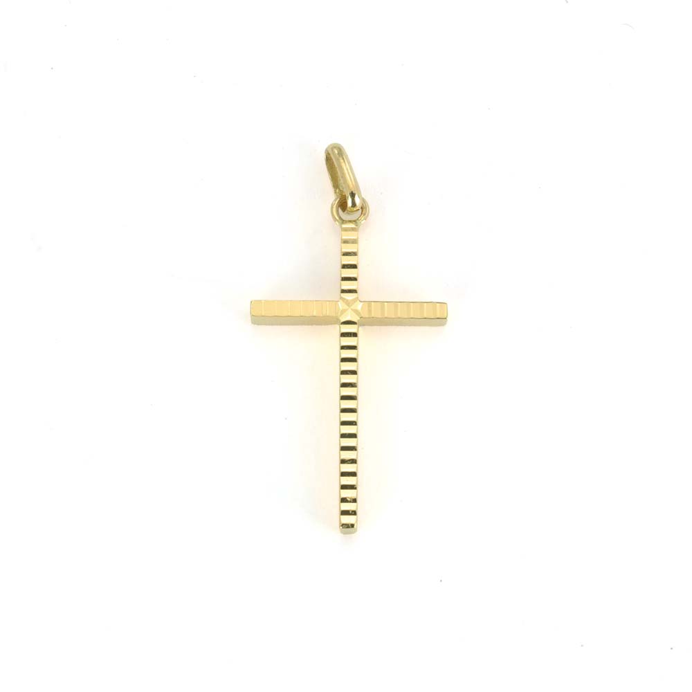 Pendentif en Or jaune 18k - Croix