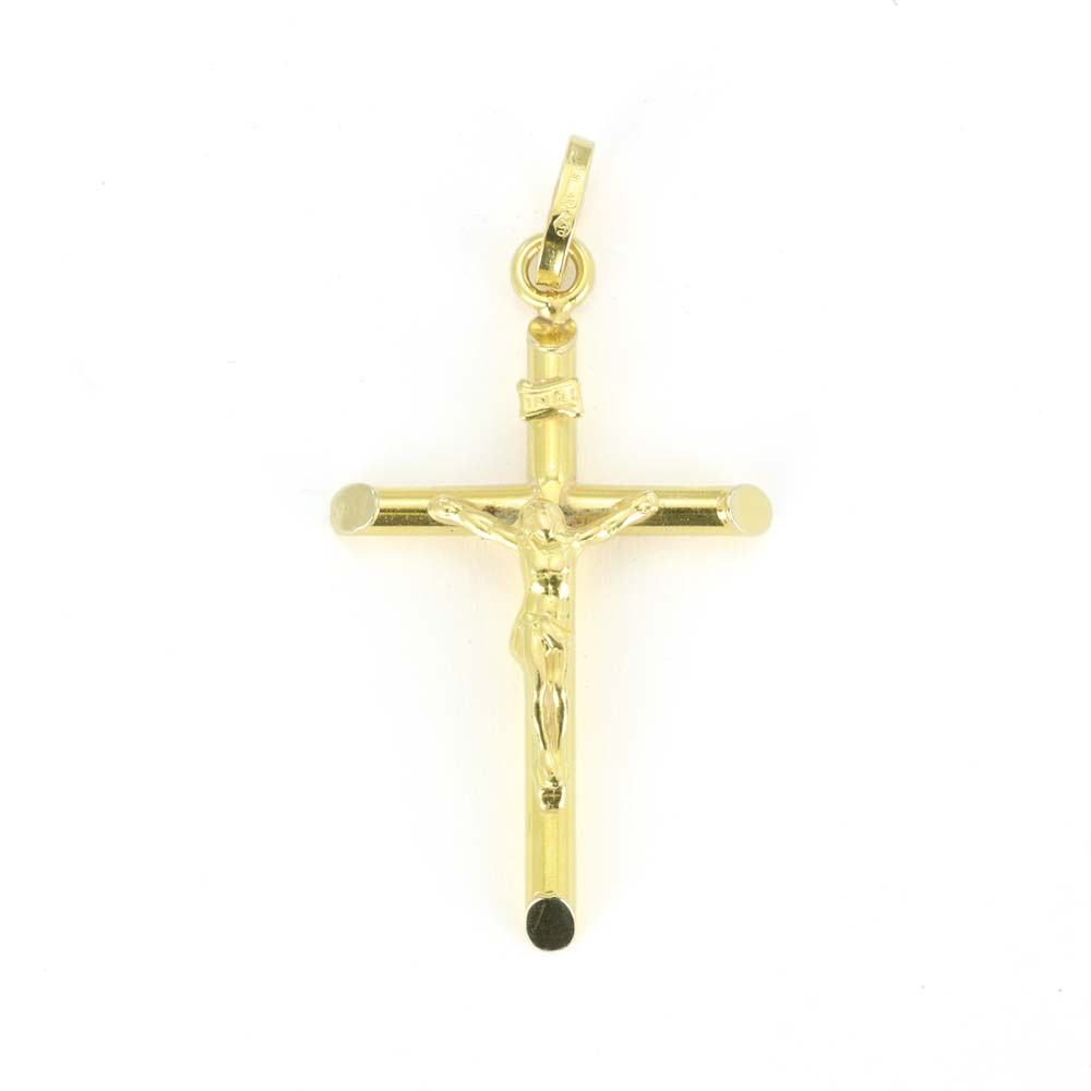 Pendentif en Or jaune 18k - Croix