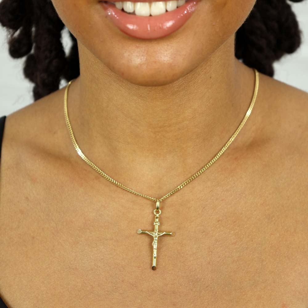 Pendentif en Or jaune 18k - Croix