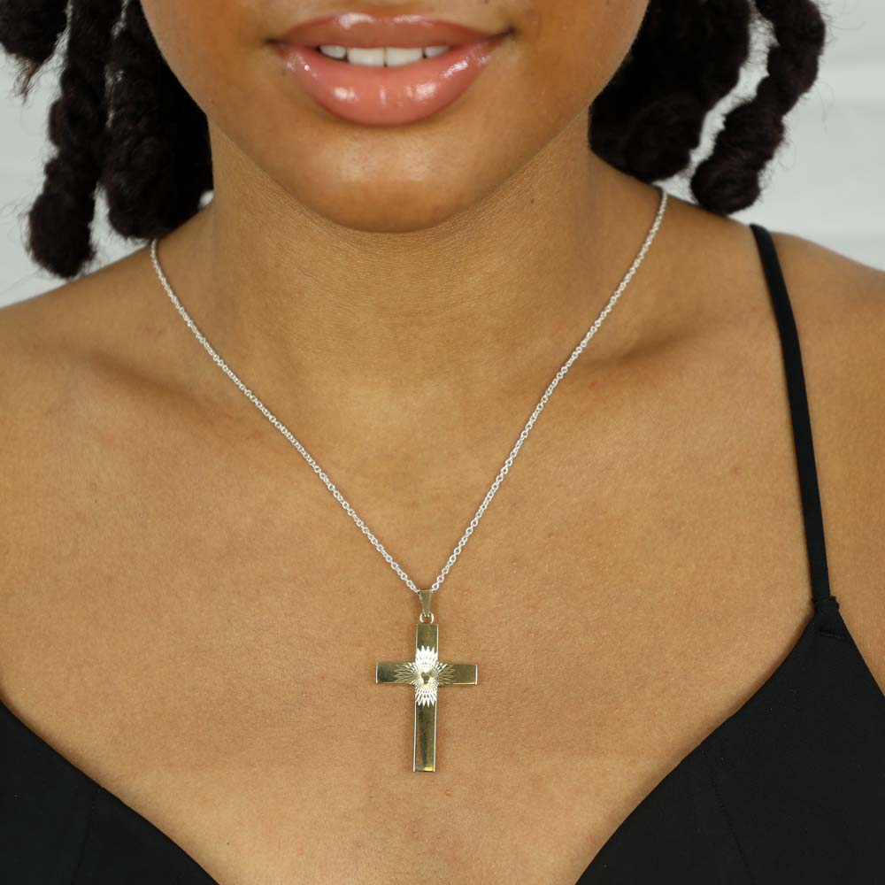 Pendentif en Or jaune 18k - Croix