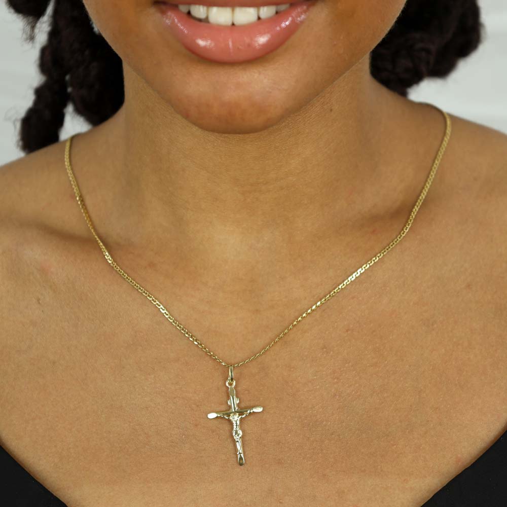 Pendentif en Or jaune 18k - Croix