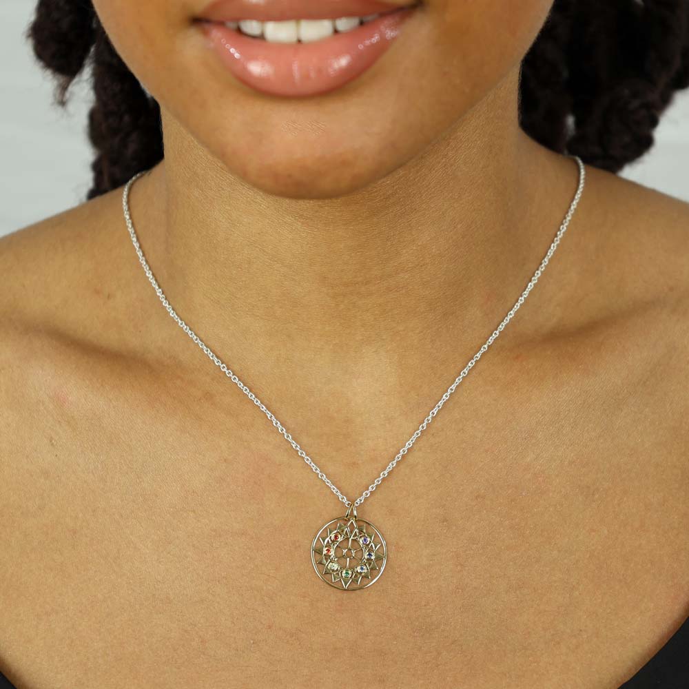 Pendentif en Or jaune 18k - Motif "Solaire"