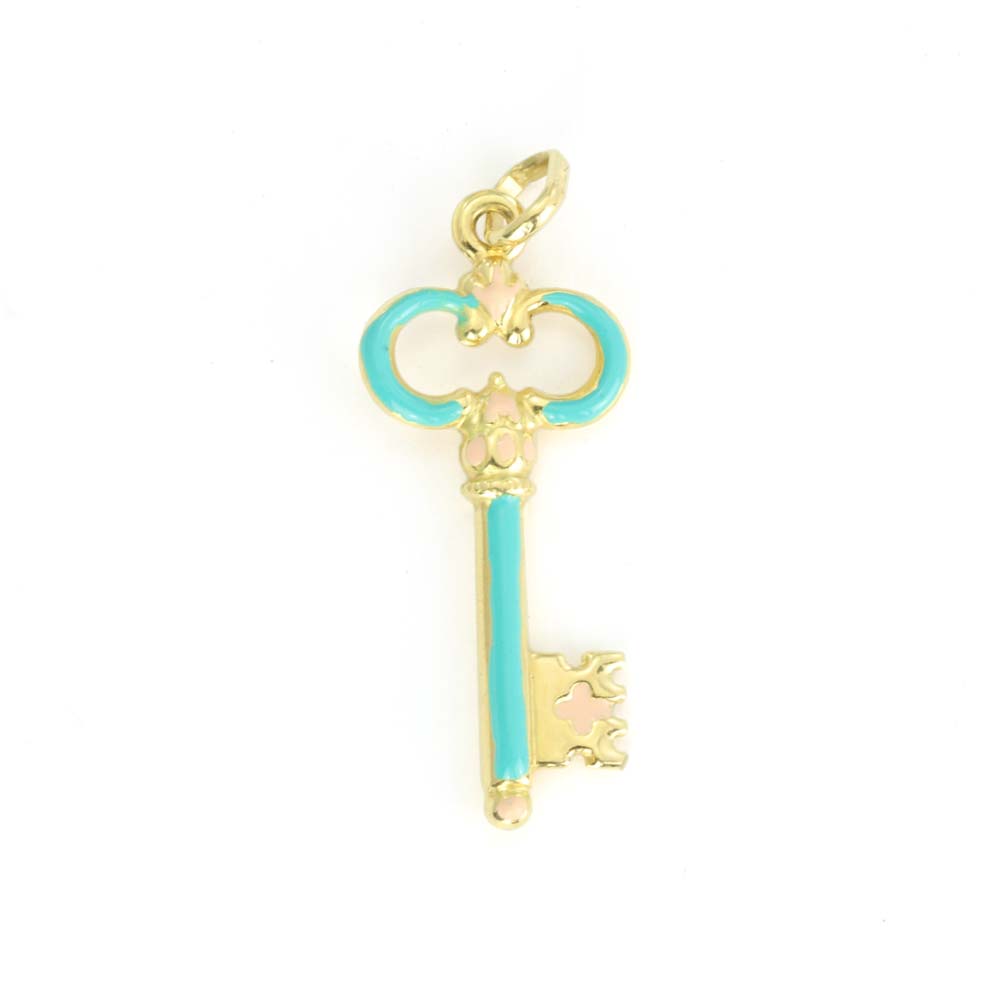 Pendentif en Or jaune 18k - Motif "Clé"