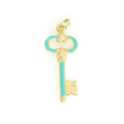Pendentif en Or jaune 18k - Motif "Clé"