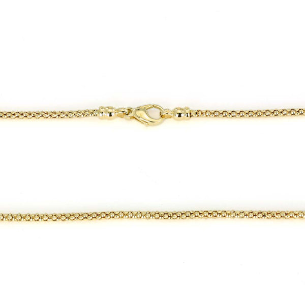 Chaine en Or jaune 18K - Maille "Popcorn"