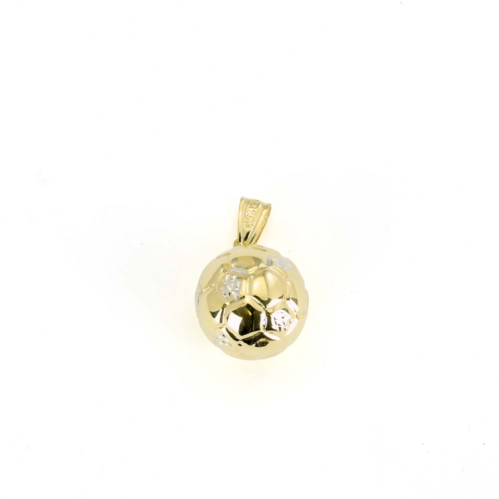 Pendentif deux Ors 18k - Motif "Ballon de Football"