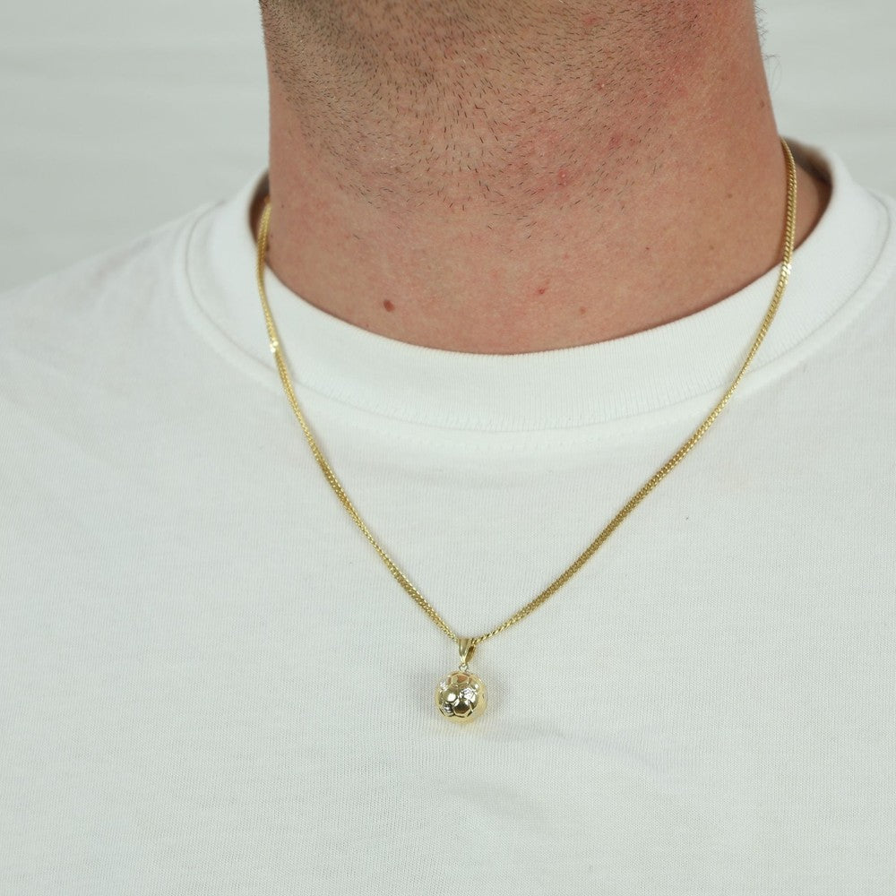 Pendentif deux Ors 18k - Motif "Ballon de Football"