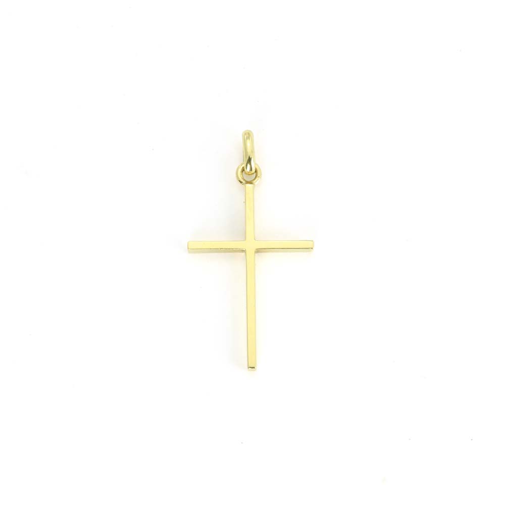 Pendentif en Or jaune 18k - Croix