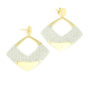 Boucles d'oreilles deux Ors 18k