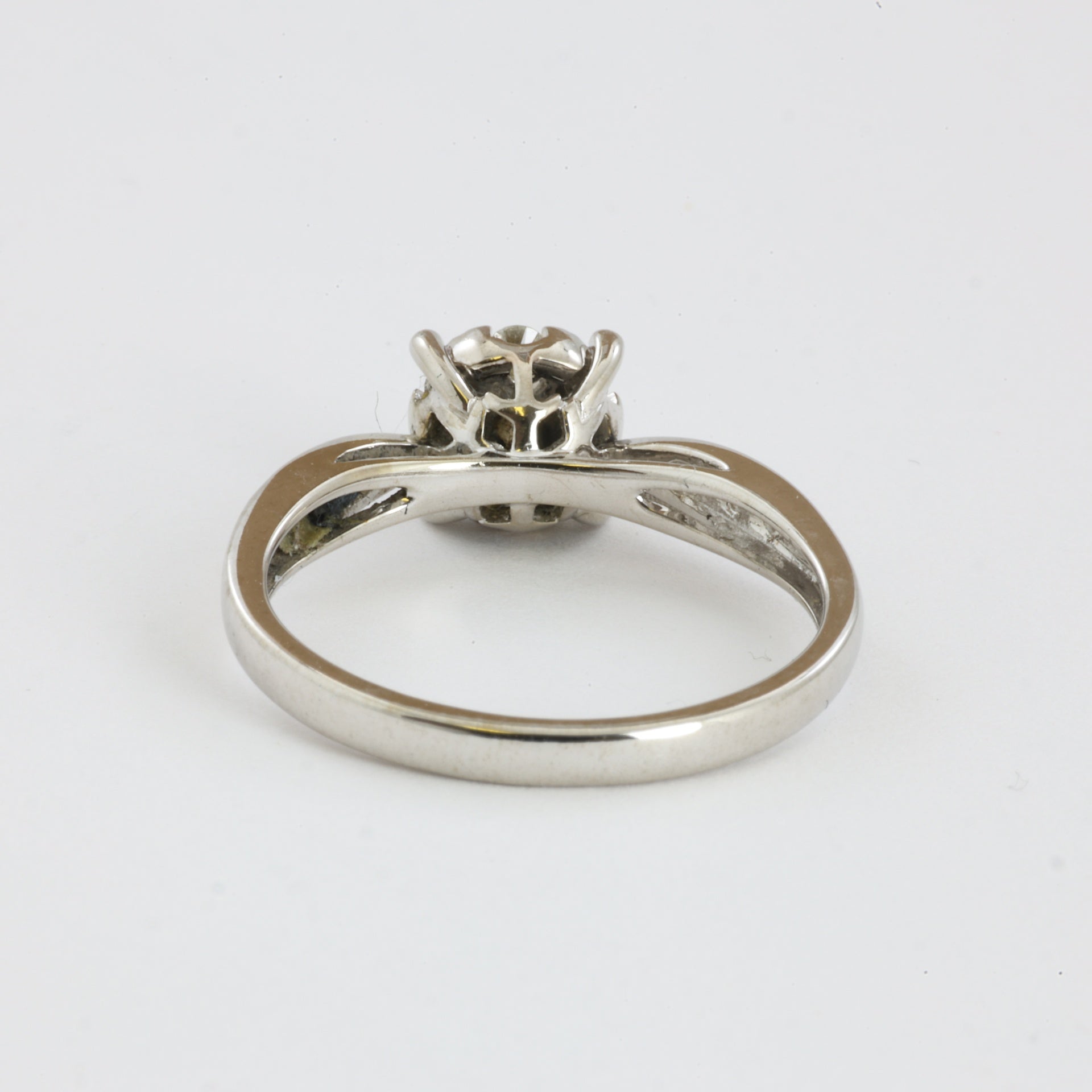 Bague en Or blanc 14k avec Diamants