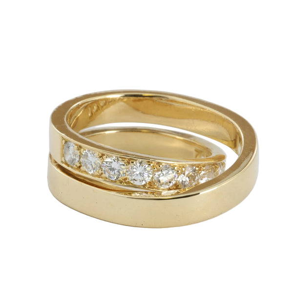 18k geelgouden Cartier-ring met diamanten