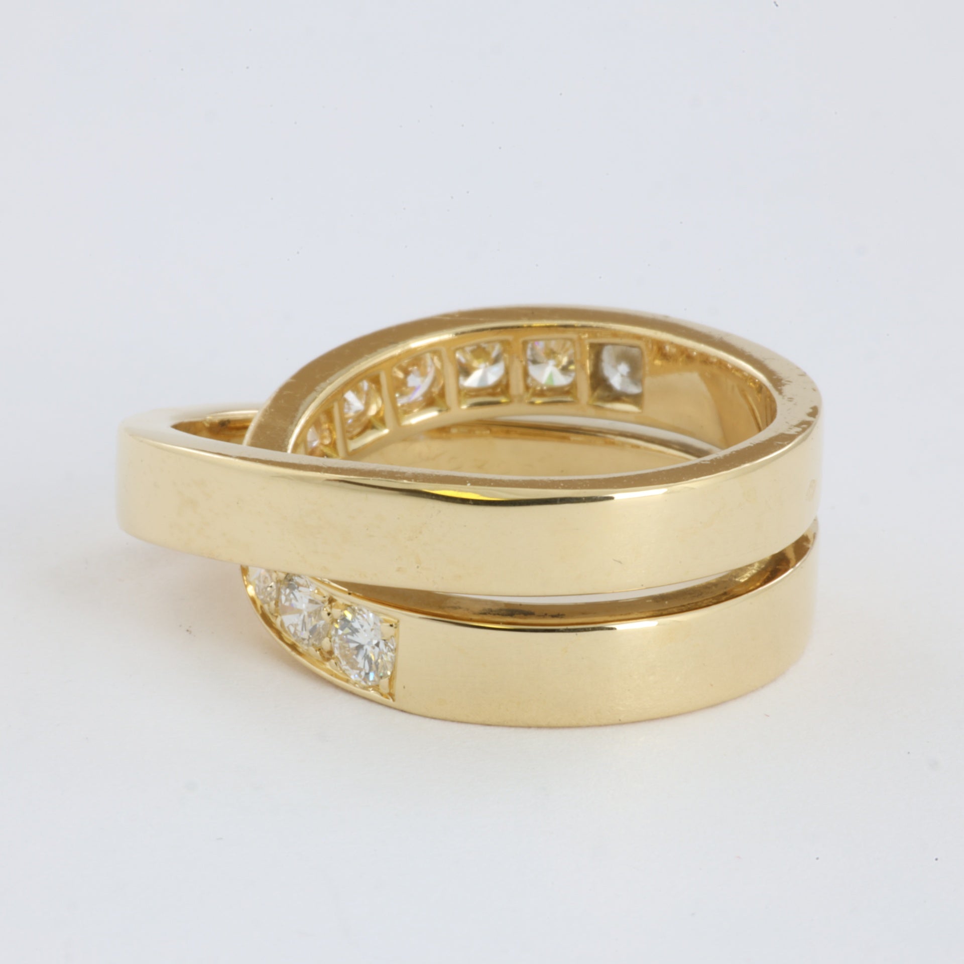 Bague Cartier en Or jaune 18k avec Diamants