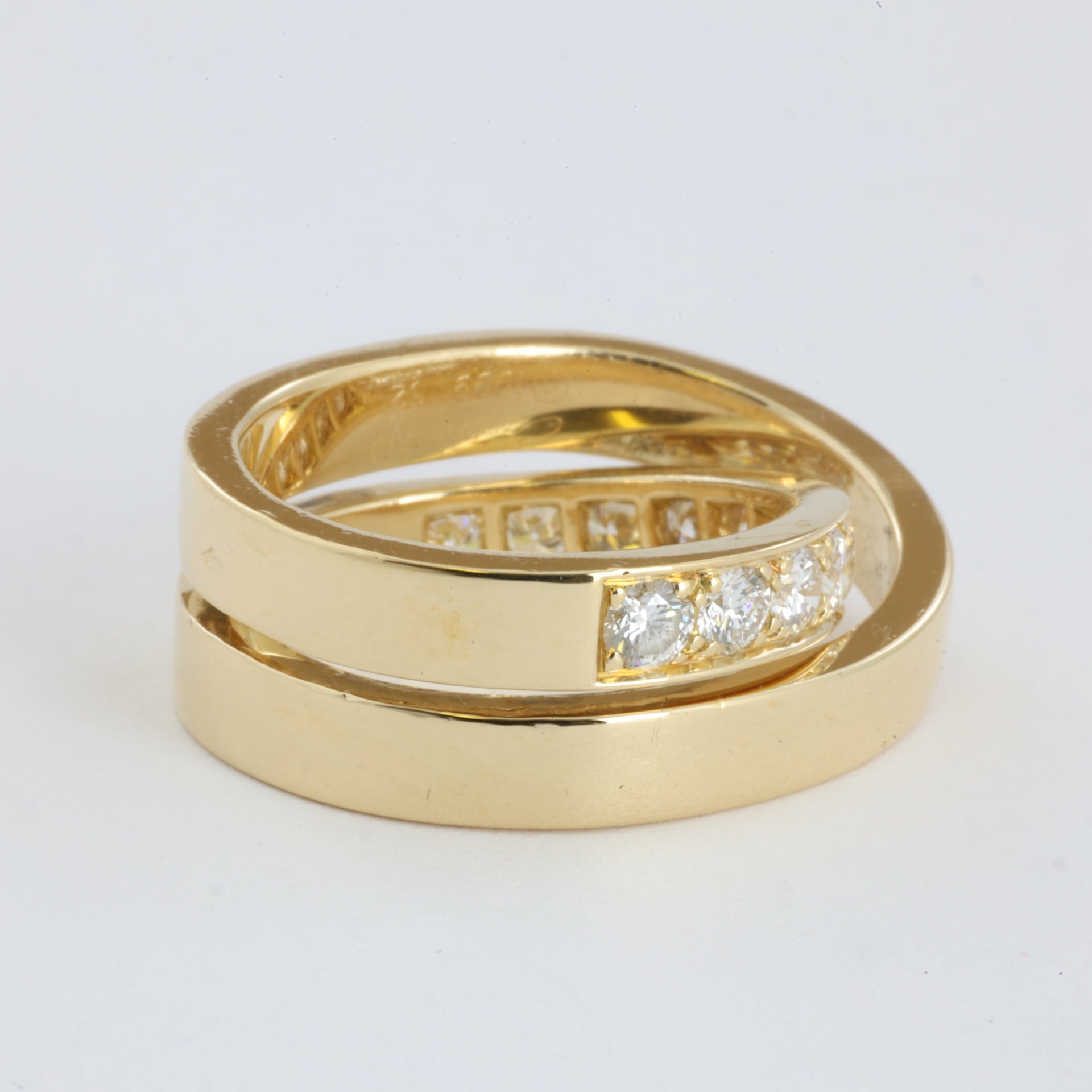 Bague Cartier en Or jaune 18k avec Diamants