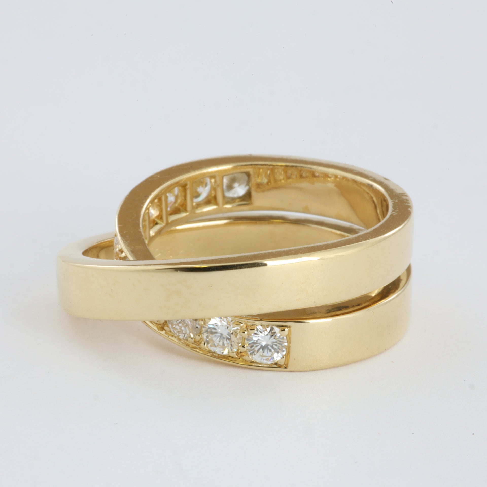 Bague Cartier en Or jaune 18k avec Diamants